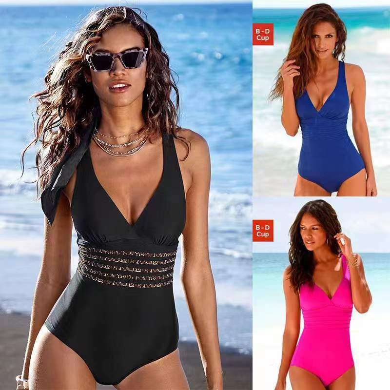 Woman Swimsuit Tankini Solid C - Swimsuit Bikini Ruched recensione e prezzo
