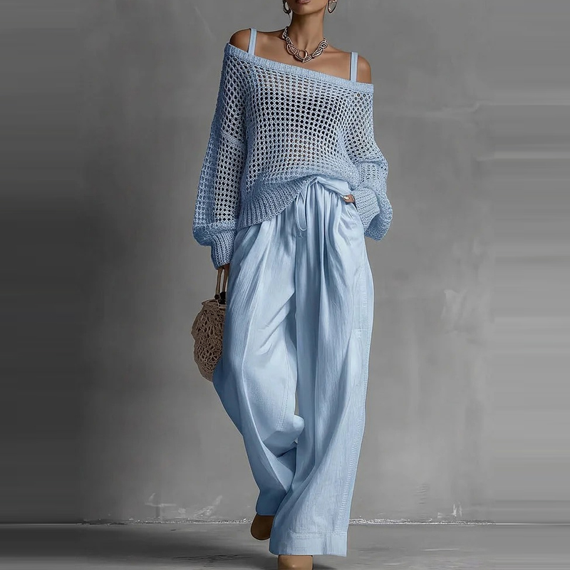 Fashion Solid One Shoulder Lon - Linen Pant Wide recensione e prezzo