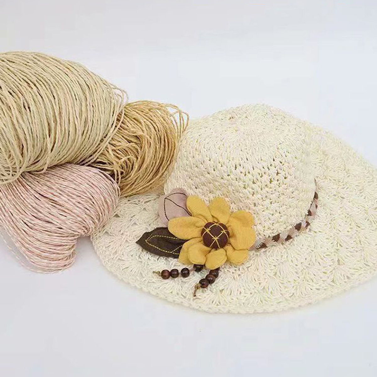 100g Raffia Straw Yarn Handmad - Crochet Bag Raffia recensione e prezzo