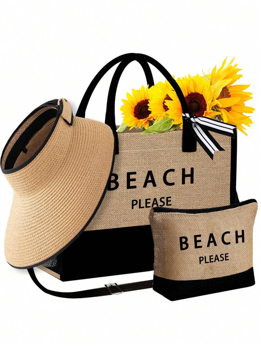 Beach Tote Bag Set With Sun Vi - Tote Bag Beach recensione e prezzo