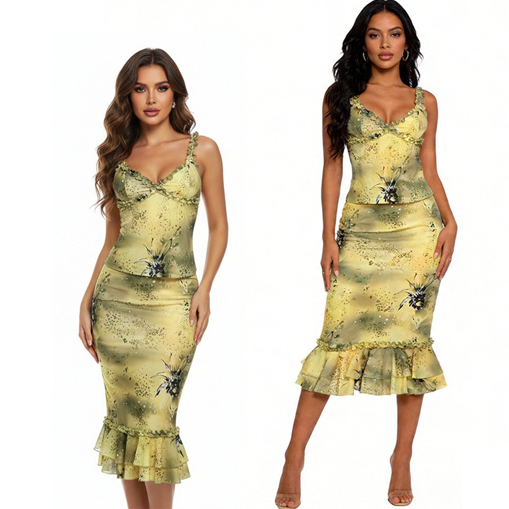 Women's Dress 2 Piece Floral P - Midi Skirt Floral recensione e prezzo