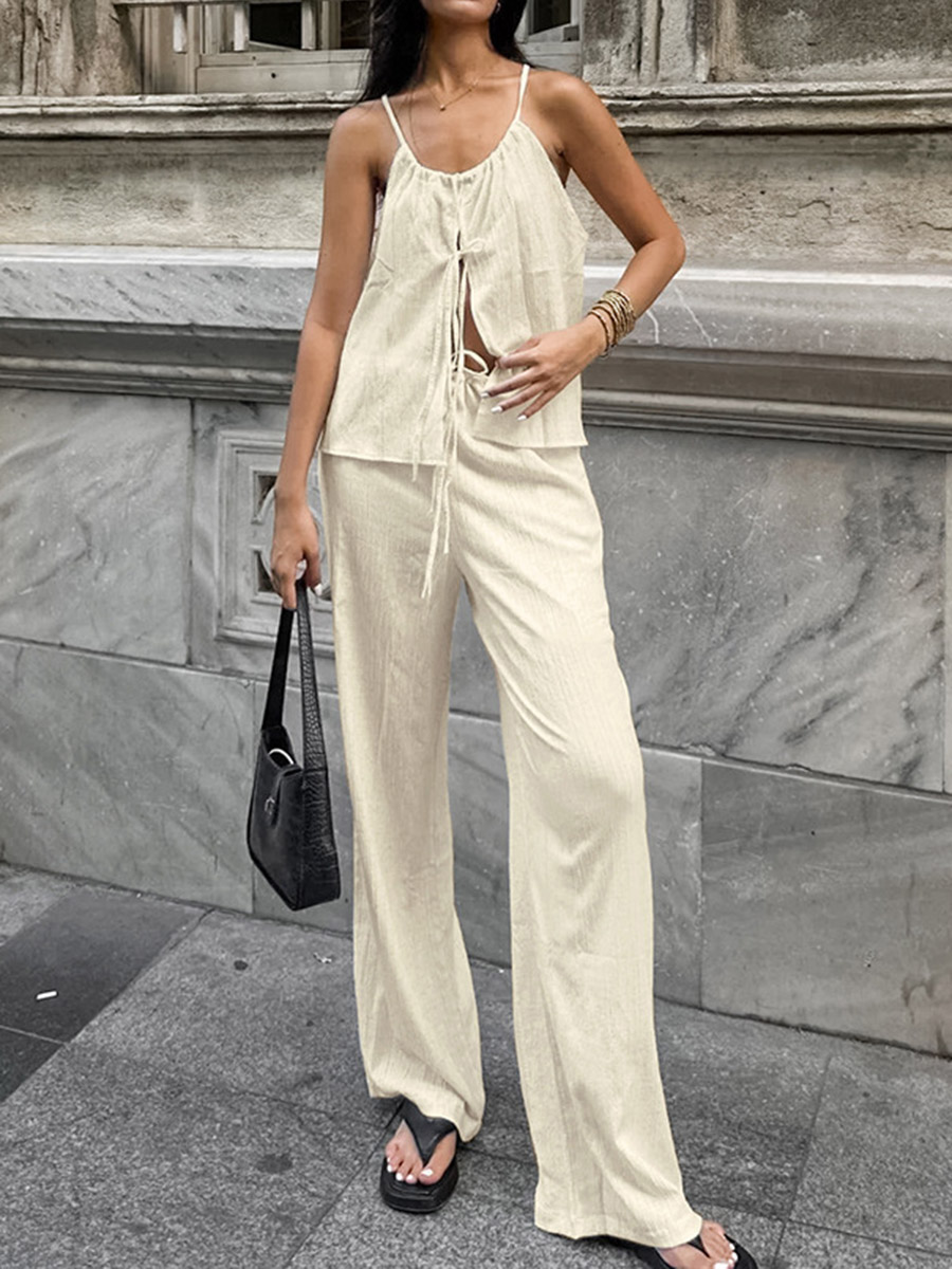 2026 Women Two Piece Set Women - Linen Pant Wide recensione e prezzo