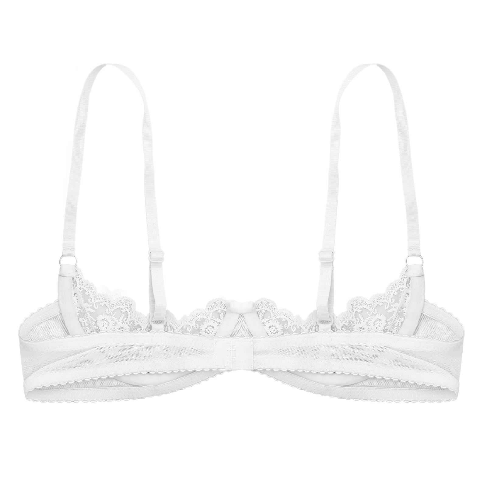 Women's Floral Lace Quarter Cu - Bralette Triangle Set recensione e prezzo