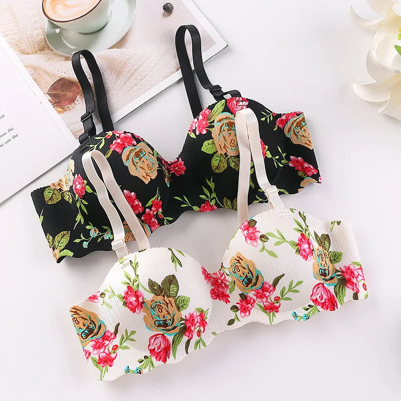 Women Sexy Floral Printed Bras - Bralette Triangle Set recensione e prezzo