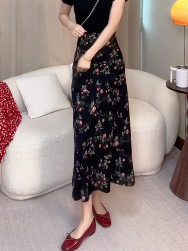 Summer New High Waist Floral P - Midi Skirt Floral recensione e prezzo