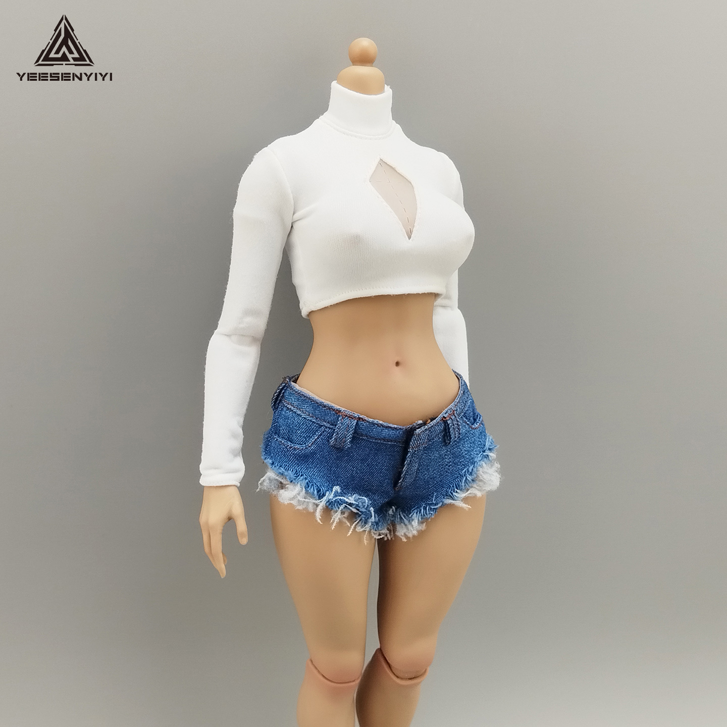 1/6 Scale Distressed Denim Min - Shorts Denim Frayed recensione e prezzo