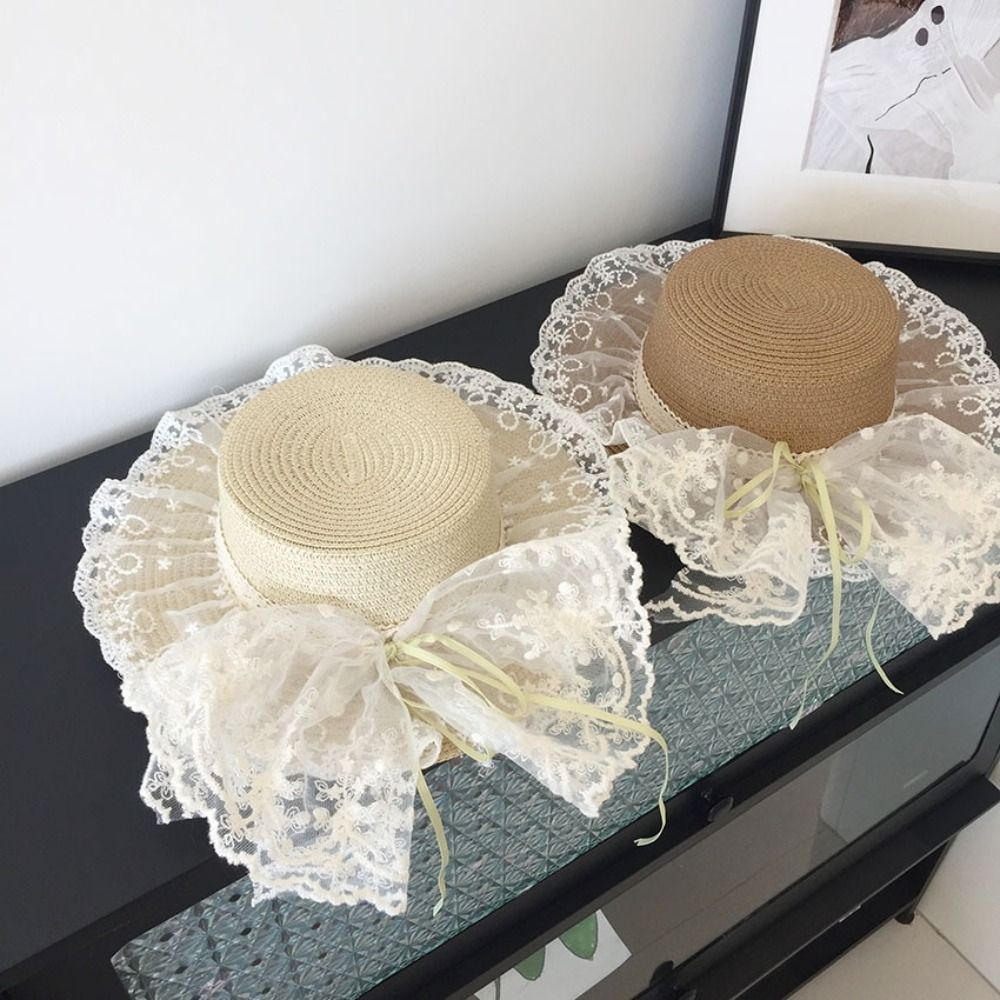 Floppy Lace Bow Sun Hat Breath - Hat Floppy Wide recensione e prezzo