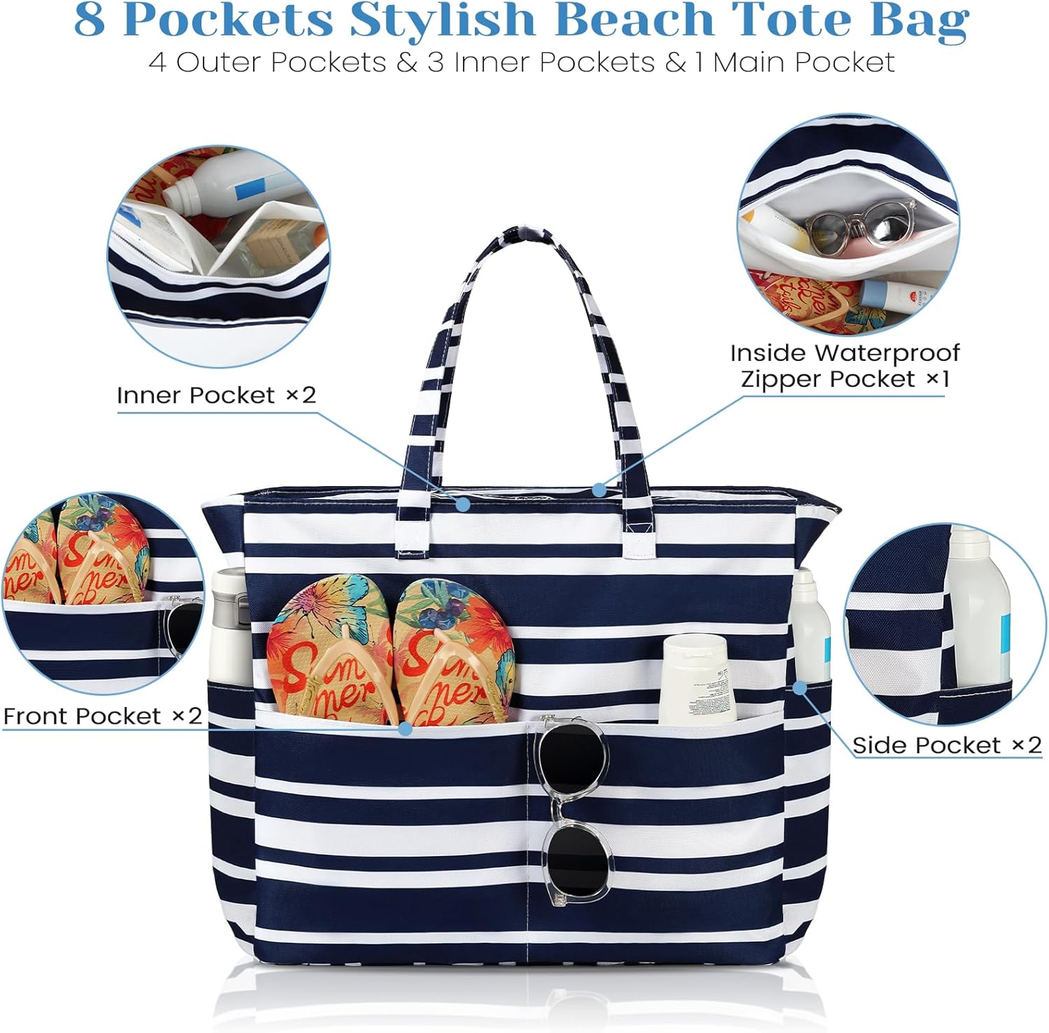 Waterproof Sandproof Beach Tot - Tote Bag Beach recensione e prezzo
