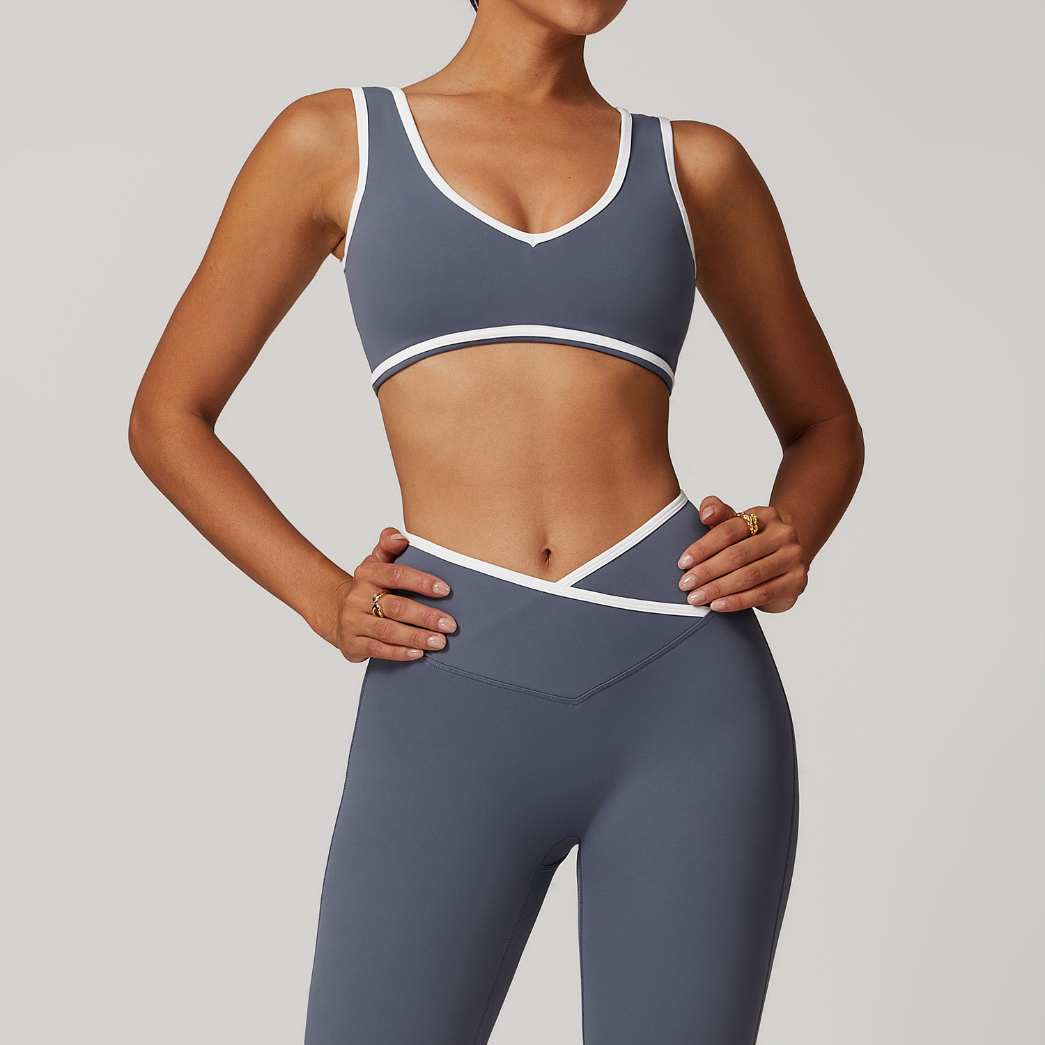 V-Neck Sports Bra Women Top Pu - Crop Top Crochet recensione e prezzo