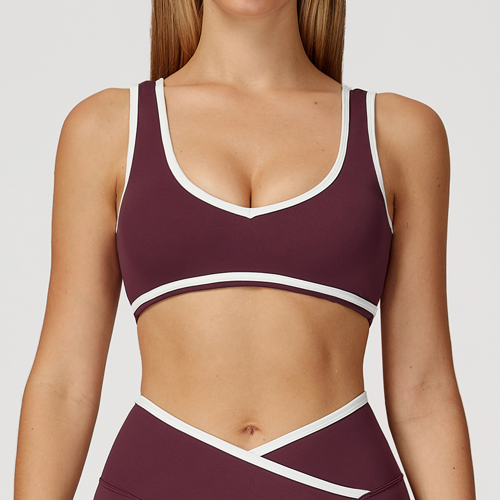 V-Neck Sports Bra Women Top Pu - Crop Top Crochet recensione e prezzo