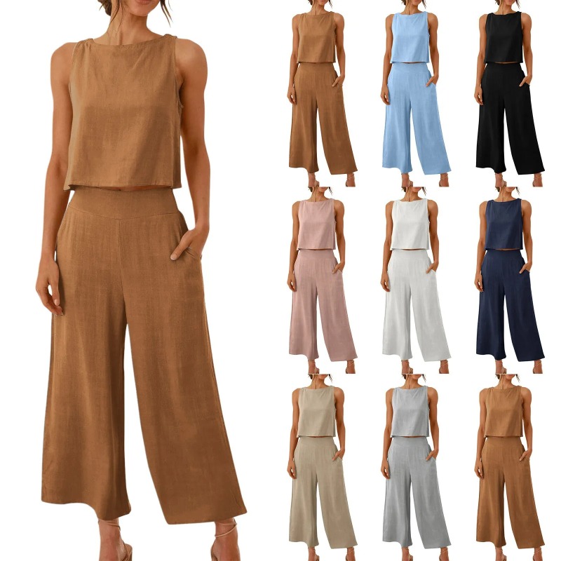 2025 New Summer Tops Cotton Li - Linen Pant Wide recensione e prezzo