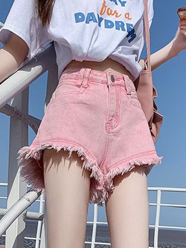 High Waist White Denim Shorts  - Shorts Denim Frayed recensione e prezzo