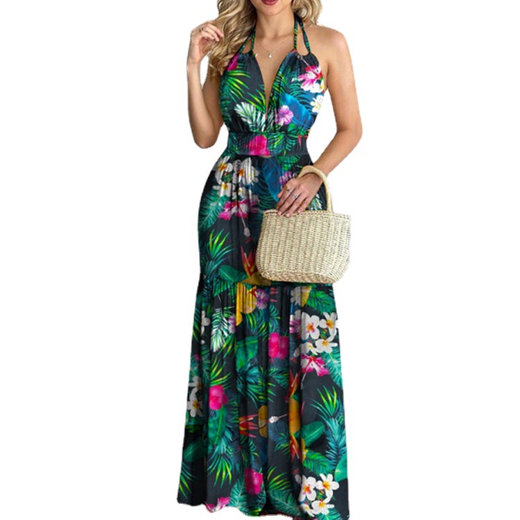Floral Maxi Dress Long Backles - Maxi Dress Halter recensione e prezzo