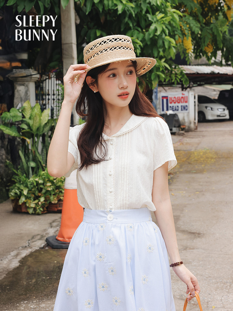 Vintage White Shirt Floral Emb - Midi Skirt Floral recensione e prezzo