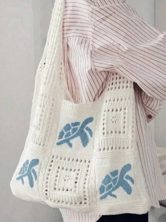 1Pc Sea Turtle Crochet Hollow  - Tote Bag Beach recensione e prezzo