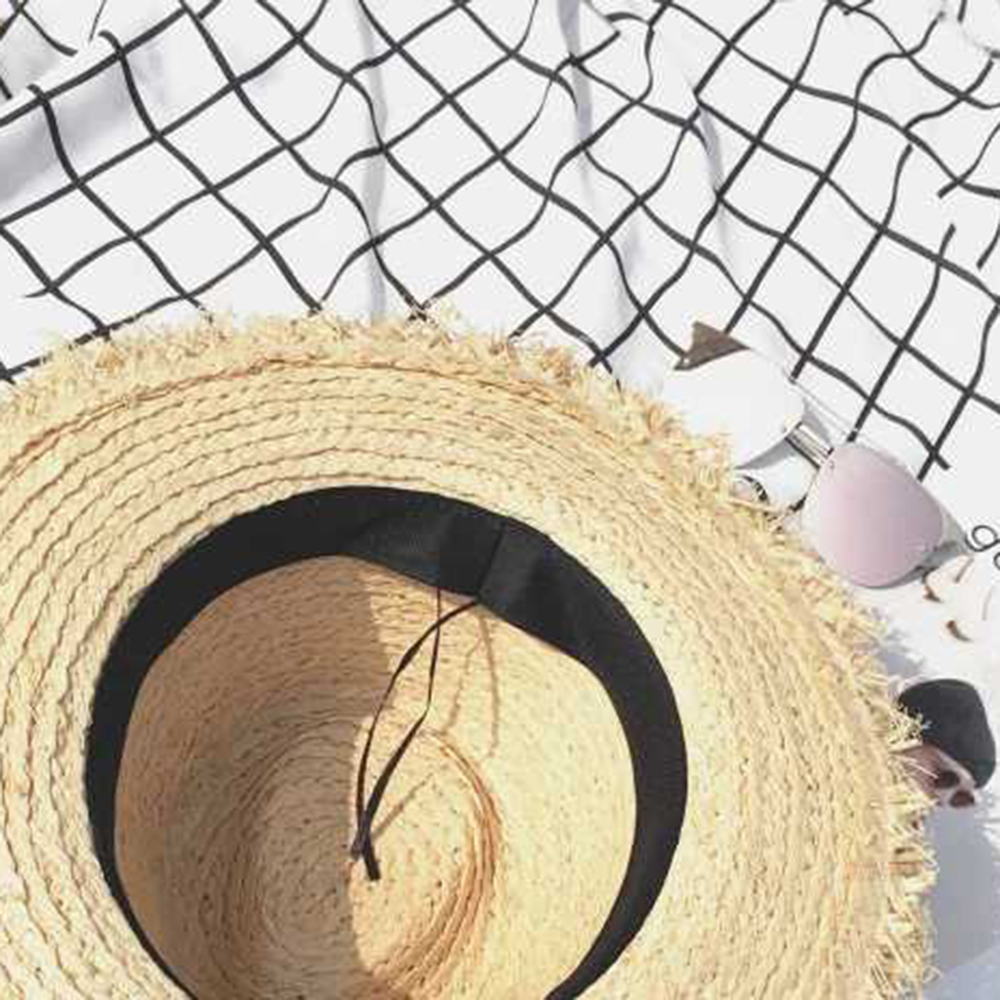 new Wide Brim Raffia Sun Hat f - Hat Floppy Wide recensione e prezzo