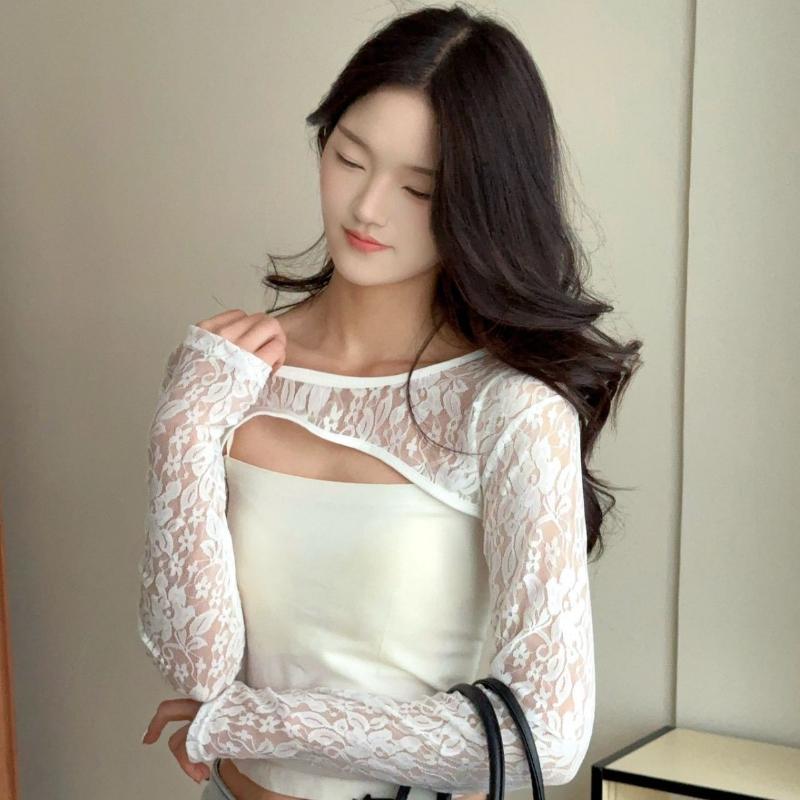 Sexy Hollow Out See Through La - Crop Top Crochet recensione e prezzo