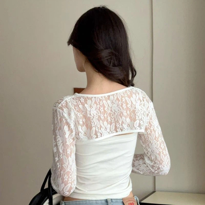 Sexy Hollow Out See Through La - Crop Top Crochet recensione e prezzo