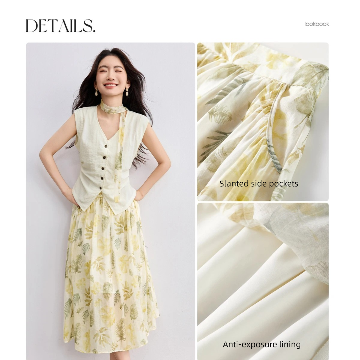 SENTUBILA Elegant Skirt Holida - Midi Skirt Floral recensione e prezzo