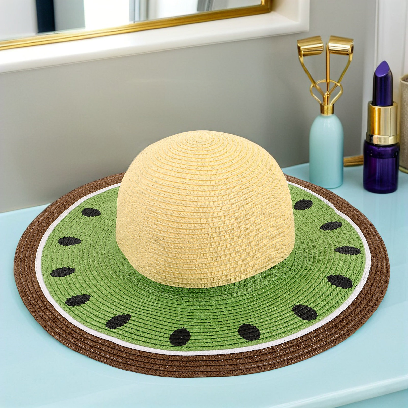 Women Watermelon Straw Sun Hat - Hat Floppy Wide recensione e prezzo