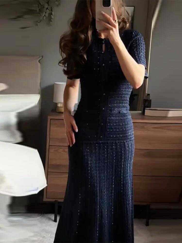 Knitted Slim Maxi Dress Women  - Linen Dress Wrap recensione e prezzo