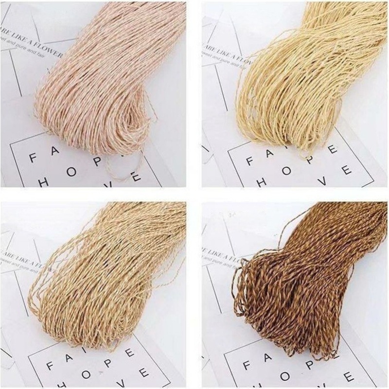200g 2ply Cotton Raffia Yarn f - Crochet Bag Raffia recensione e prezzo