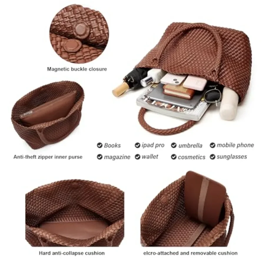 BOYATU Woven Tote Bag for Wome - Tote Bag Beach recensione e prezzo