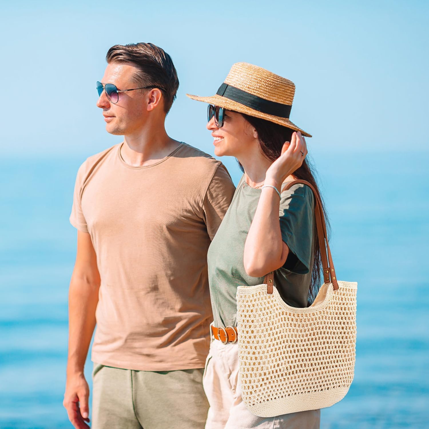 Crochet Beach Bag Purse, Boho  - Tote Bag Beach recensione e prezzo