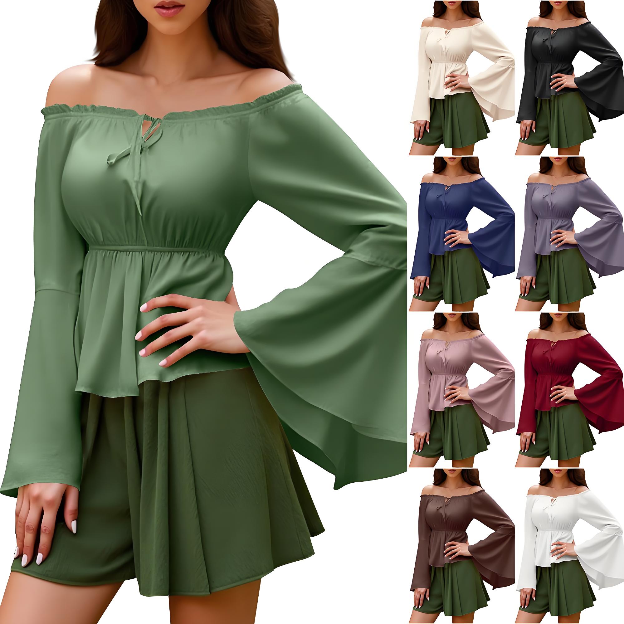 Renaissance Blouse Peasant Wom - Blouse Off Shoulder recensione e prezzo