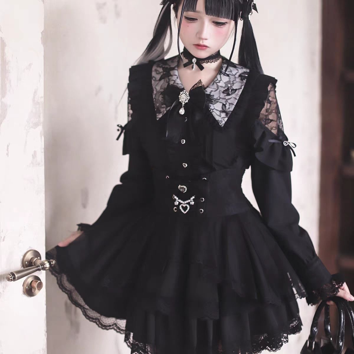 Harajuku Kawaii Skirt Sets Wom - Blouse Off Shoulder recensione e prezzo
