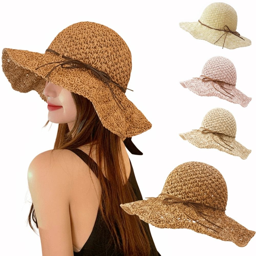 Handwoven Crochet Straw Hat Wi - Hat Floppy Wide recensione e prezzo