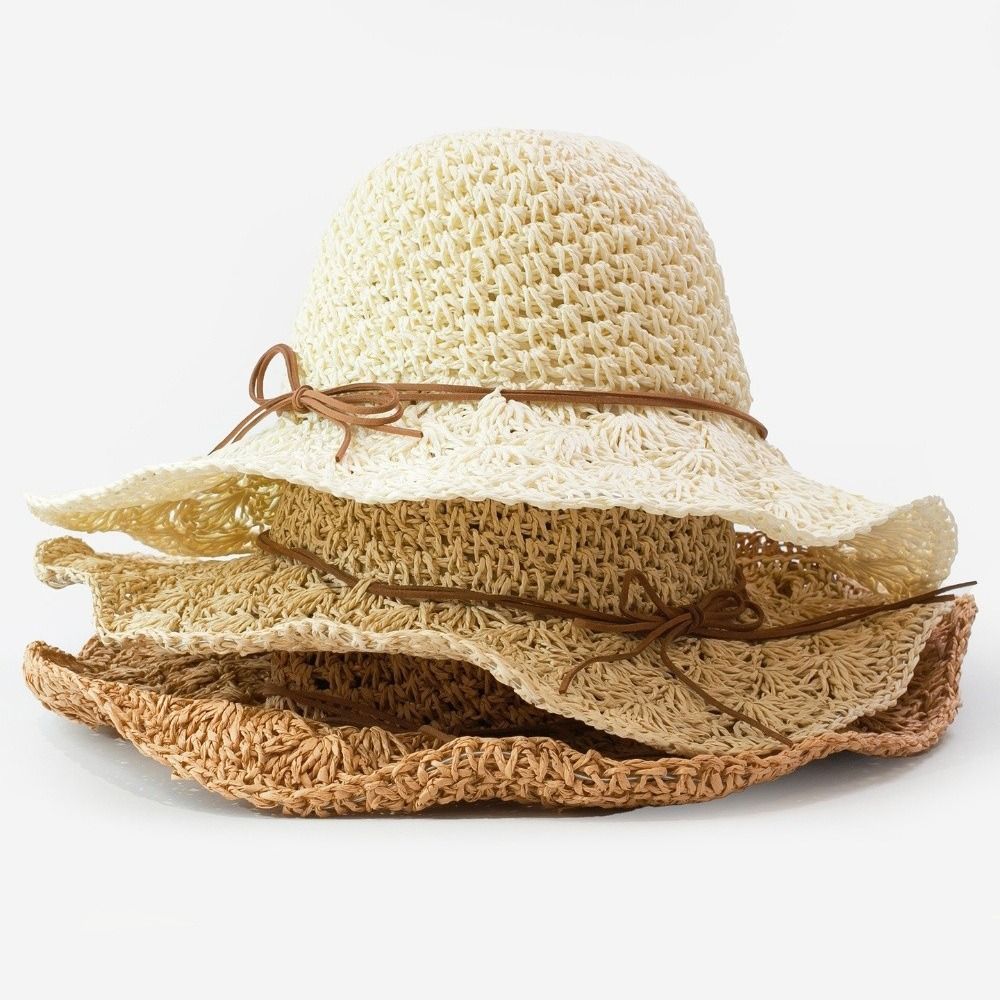 Handwoven Crochet Straw Hat Wi - Hat Floppy Wide recensione e prezzo
