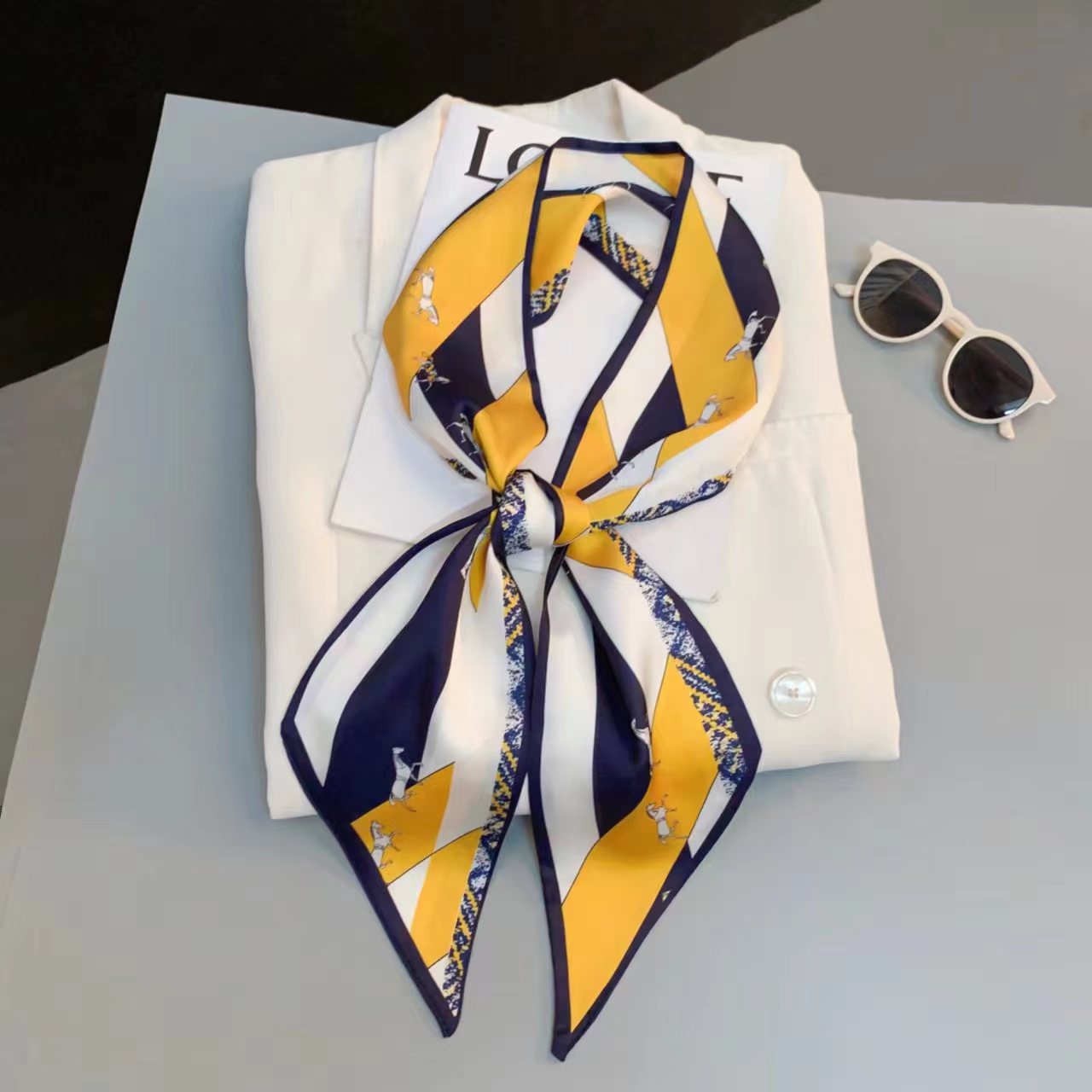 Luxury Design Long Silk Scarf  - Headband Summer Knit recensione e prezzo