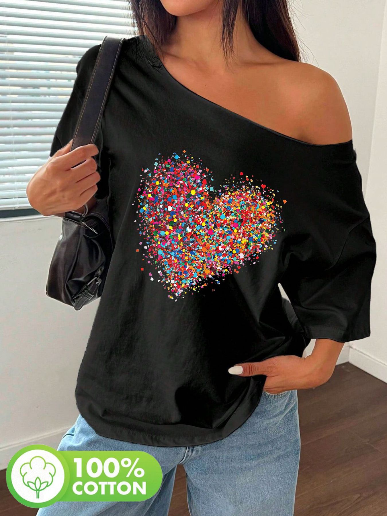 Plus Size 100% Cotton Shoulder - Blouse Off Shoulder recensione e prezzo