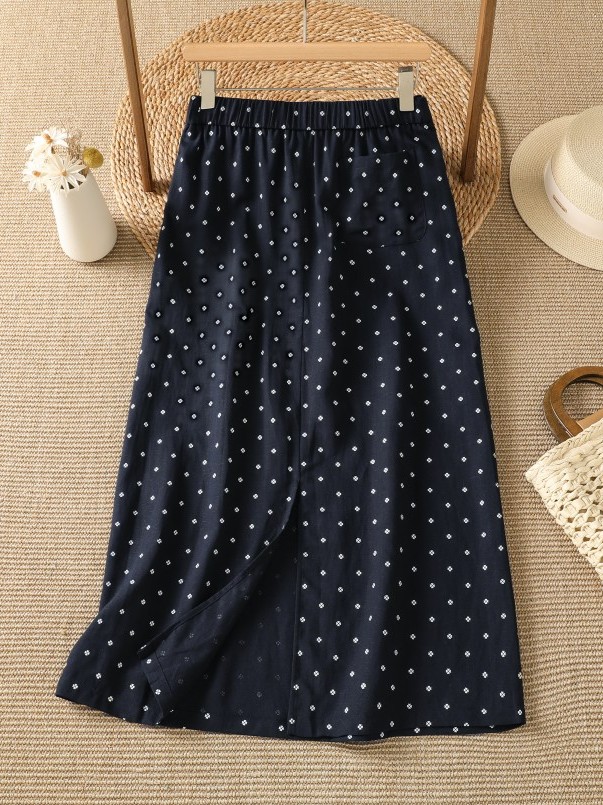 High Waist Floral Half Skirt T - Midi Skirt Floral recensione e prezzo