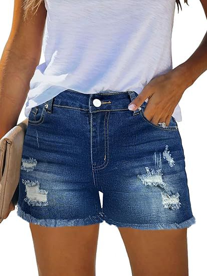 Casual Vintage Denim Shorts Hi - Shorts Denim Frayed recensione e prezzo