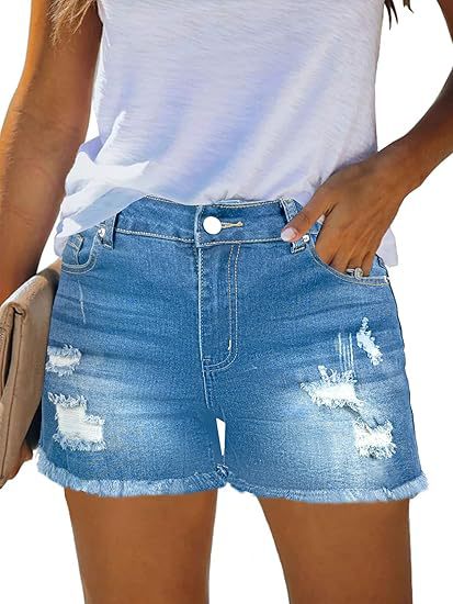 Casual Vintage Denim Shorts Hi - Shorts Denim Frayed recensione e prezzo
