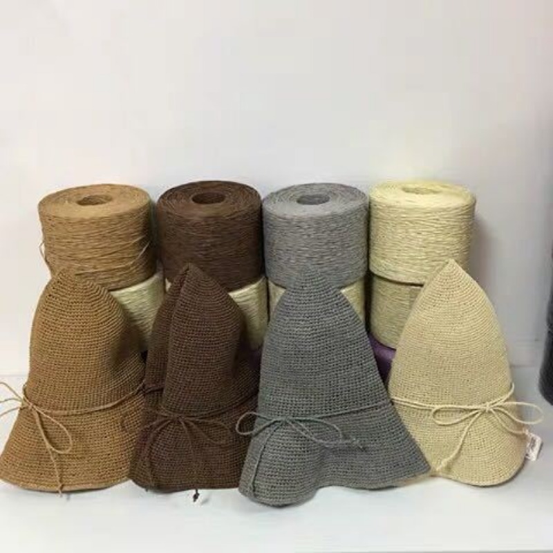 250g/pcs Thin Flat Raffia Yarn - Crochet Bag Raffia recensione e prezzo