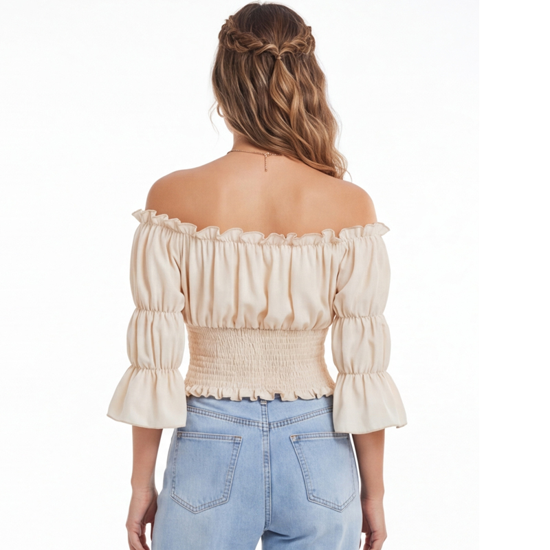 Renaissance Blouse Women Top w - Blouse Off Shoulder recensione e prezzo