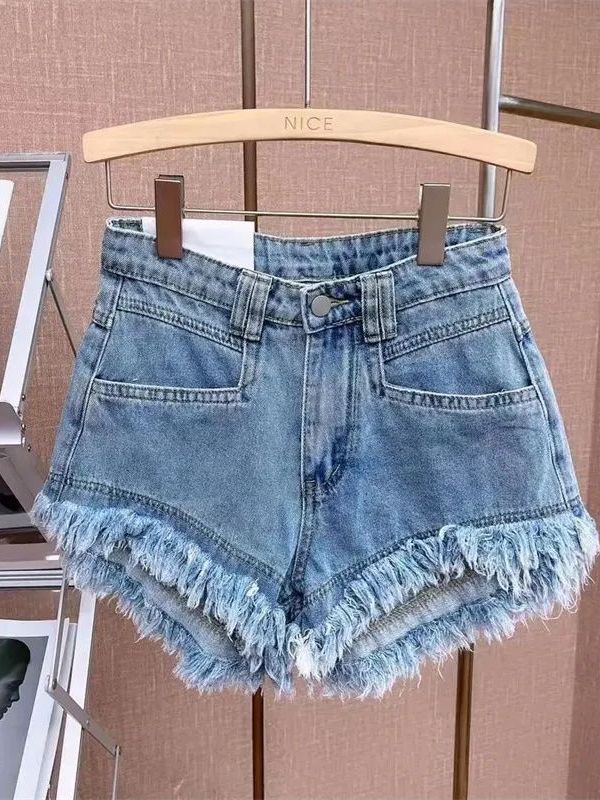 Outlet Korean Style Casual Hon - Shorts Denim Frayed recensione e prezzo