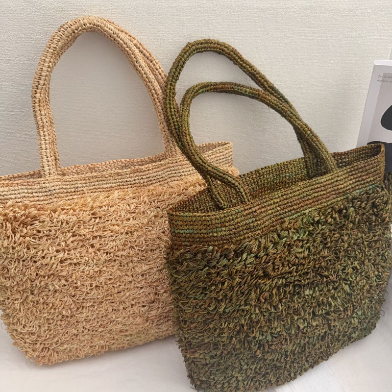 Raffia Hand-crocheted Shoulder - Crochet Bag Raffia recensione e prezzo