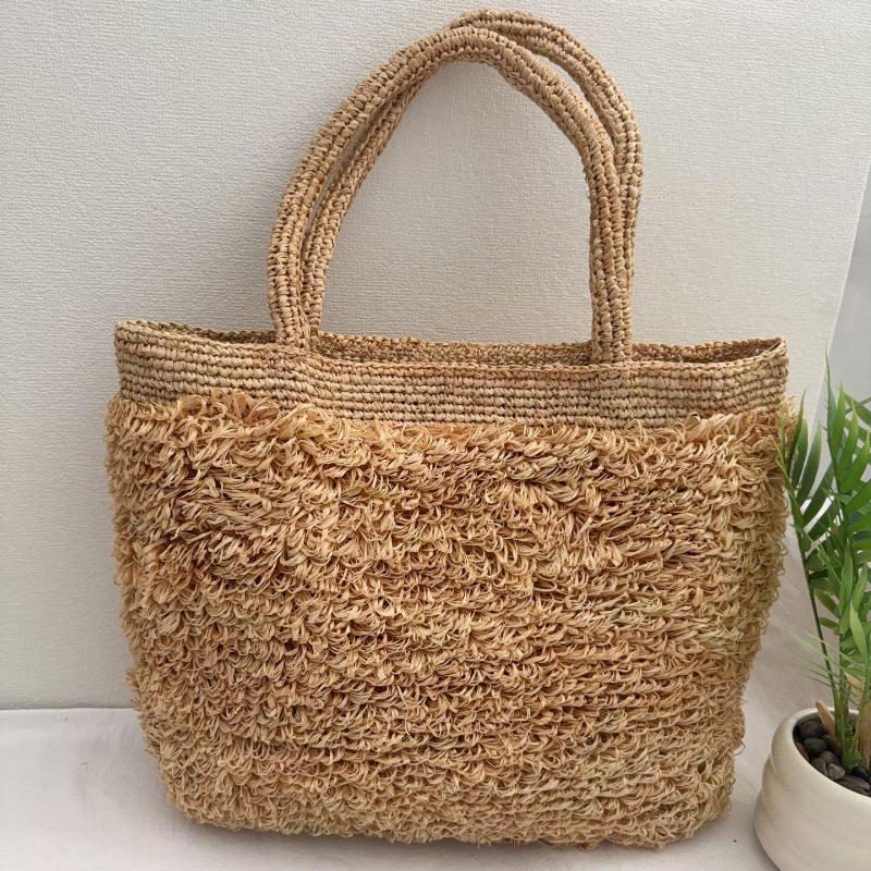 Raffia Hand-crocheted Shoulder - Crochet Bag Raffia recensione e prezzo