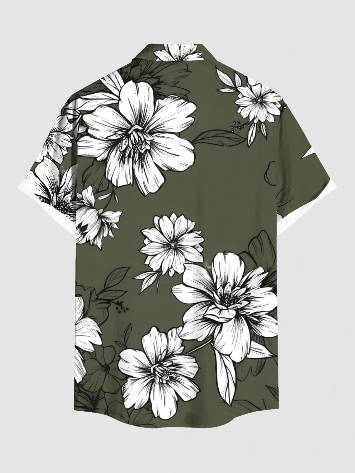 Flowers Leaf Printed Plus Size - Romper Floral Print recensione e prezzo