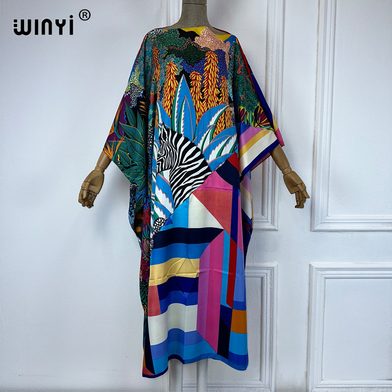 WINYI new high quality Print k - Cover Up Kaftan recensione e prezzo
