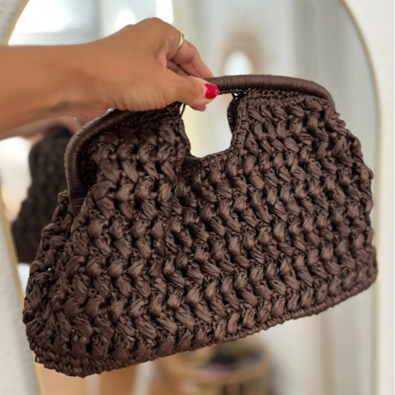 Popular Russian Woven Clutch H - Crochet Bag Raffia recensione e prezzo