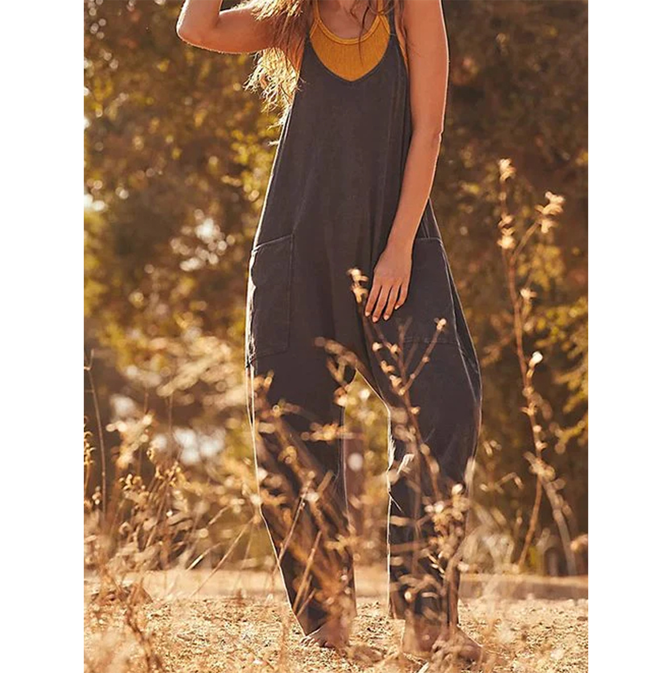 Loose Summer Jumpsuit Casual   - Jumpsuit Linen Relaxed recensione e prezzo