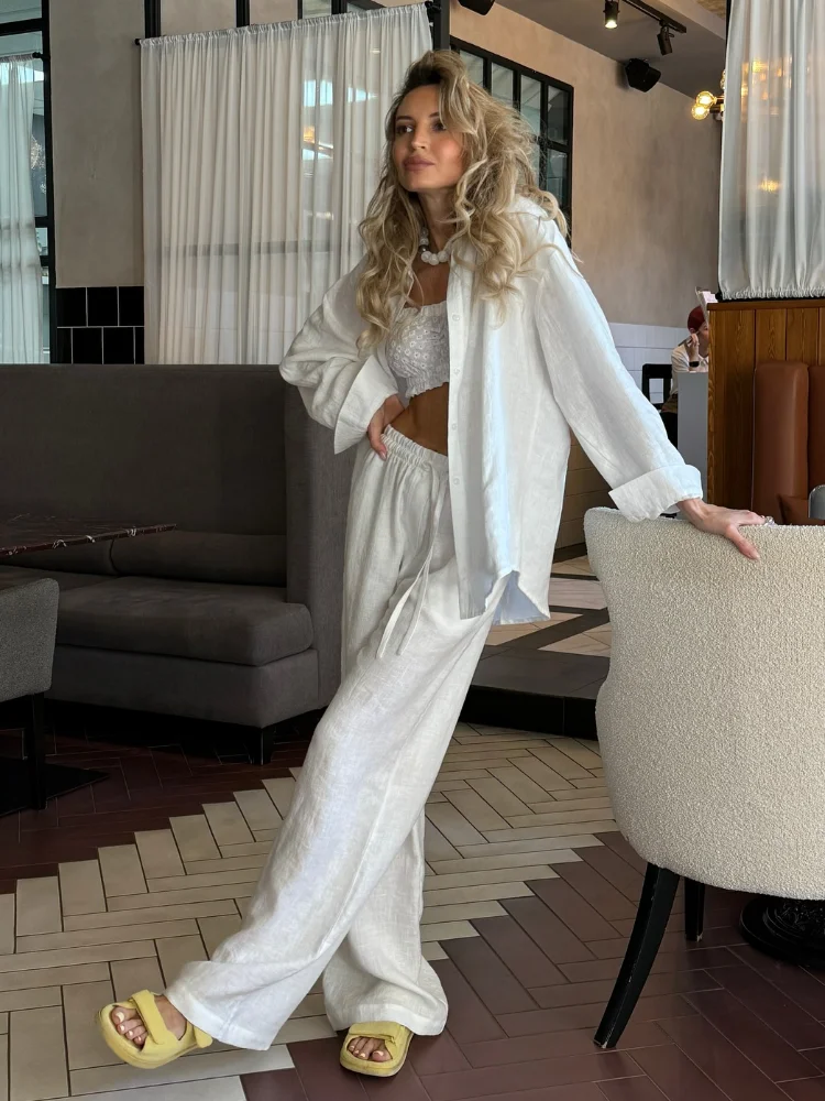 2025 Solid Casual Cotton Linen - Linen Pant Wide recensione e prezzo
