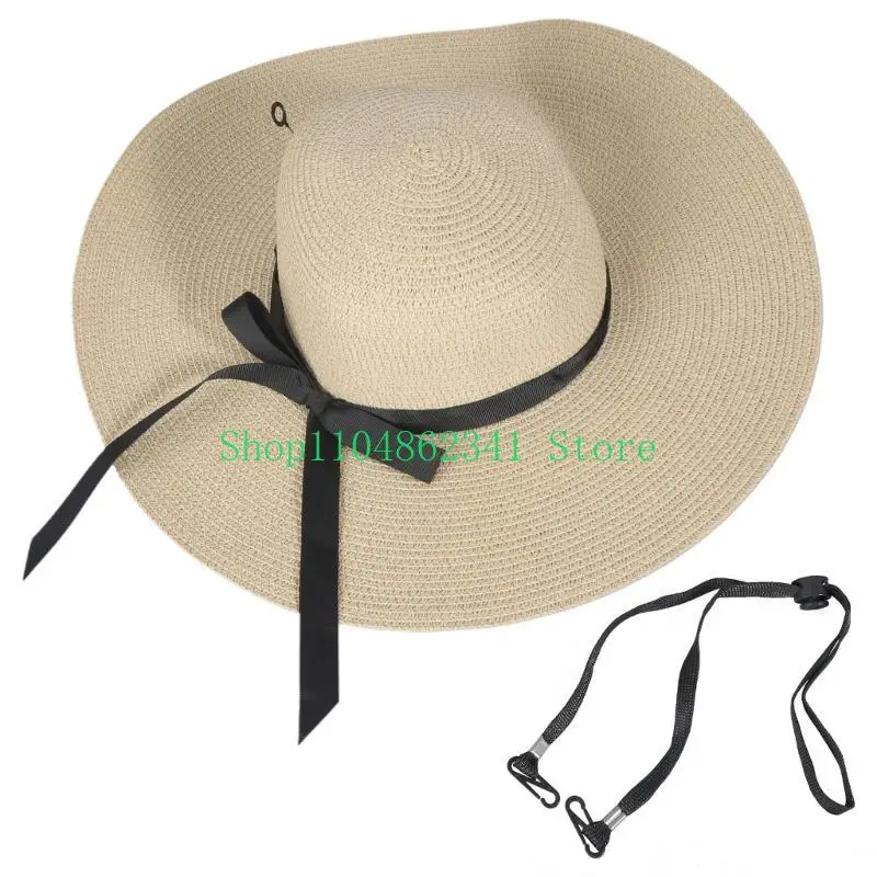 652F Elegant Floppy Straw Hat  - Hat Floppy Wide recensione e prezzo