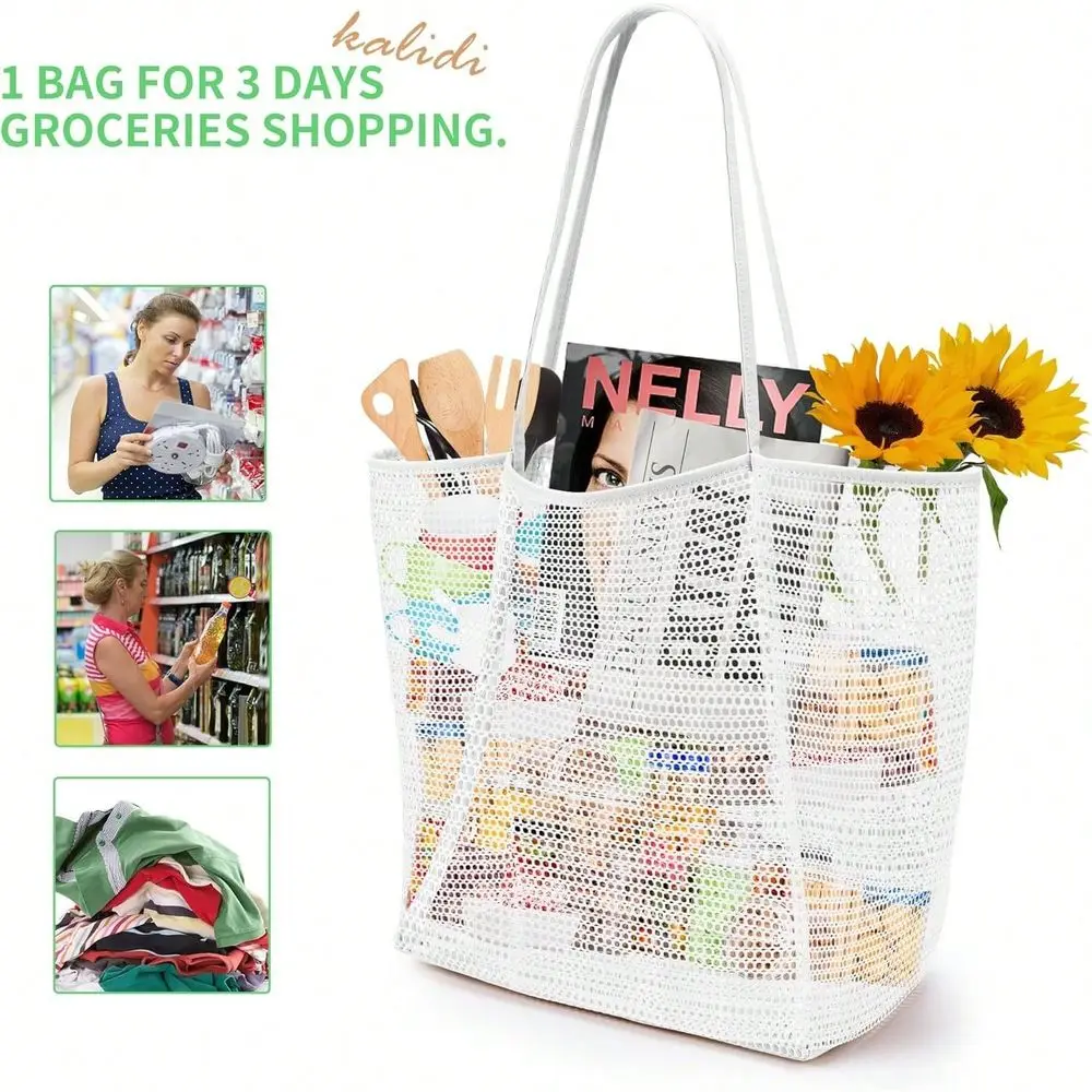 Nylon Mesh Foldable Casual Tot - Tote Bag Beach recensione e prezzo